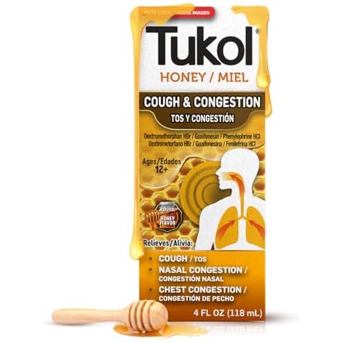 TUKOL Adult X-Pecto Miel Honey Cold Syrup, 4 Ounce Cover
