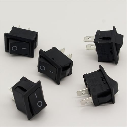 Interrupteur à bascule KCD1 noir à 2 broches pour vos petits circuits électriques