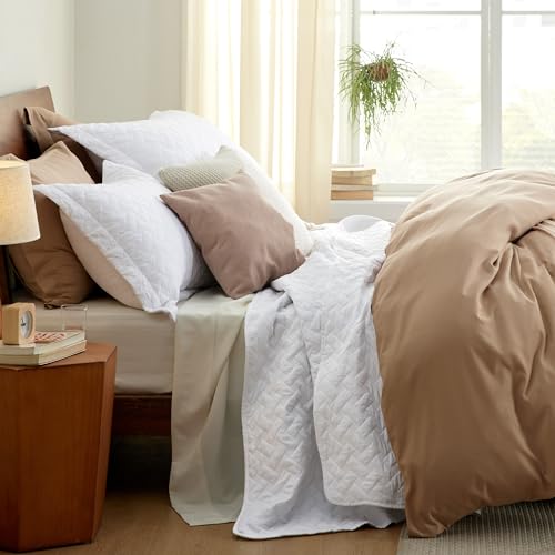 Bedsure King Size Quilt Set - Lightweight Summer Quilt King - Light Camel Bedspread King Size thumb #3