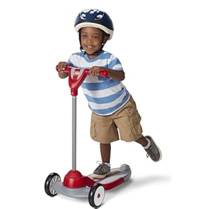 Radio Flyer My 1st Scooter, Red, For Kids 2-5 Years Old, Extra Wide Base for Balance, 2 Front Wheels for Added Stability, Easy to Use Foot Brake, 3 Wheel Scooter for Kids, (Amazon Exclusive)