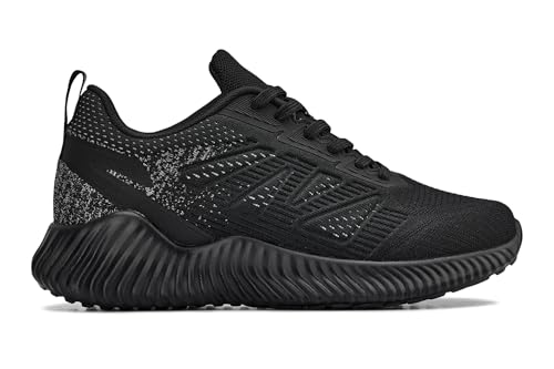 CALTO Men's Invisible Height Increasing Elevator Shoes - Noir/Cement Ultra Lightweight Sporty Sneakers - 2.4 Inches Taller - Q220 - Size 12 D(M) US2