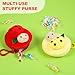 Niceup 24PCS Ladybug Kids Party Favors Small Plush Coin Purse Keychains 3 Inch Goodie Bag Fillers Cute Small Bug Plush Animal Stuffed Toys Pouches Stock Stuffers
