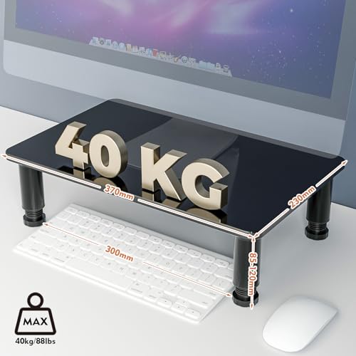 Soporte Monitor Escritorio Evite Dolor de Cuello con Elevador Ajustable Pantalla TV Ordenador 3