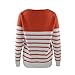 SHOBDW Separación Mujer Camiseta Manga Larga Labor de Retazos Blusa Tops otoño...