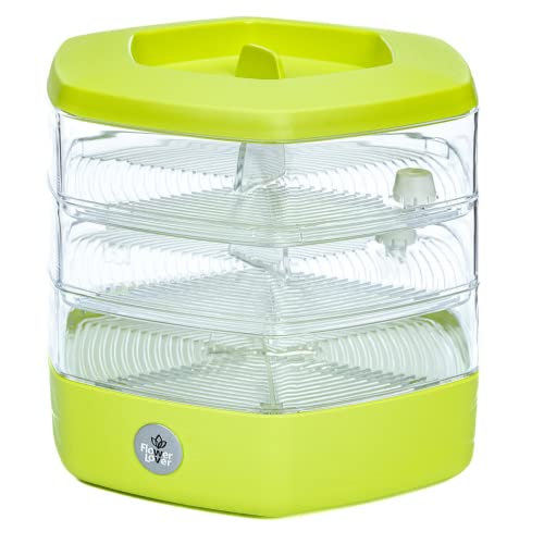 Germogliatore per Semi Alimentari con 3 livelli ø17 cm - Germinatore per Semi, Germogli, Microgreens - Germogliatore per Semi in Plastica, Avocado