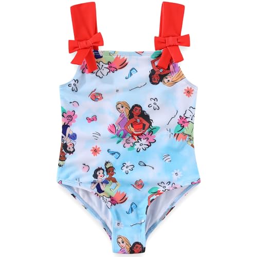 Image of Disney Princess Moana Girls Swimsuit UPF 50+ One Piece Bathing Suit for Toddler and Big Kids