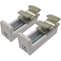 Accesorios Para Persianas Venecianas Soporte de Sujeción Cortinas Venecianas – Empalmes con Regulación de Inclinación – Marcos Hasta 20mm, Sin Taladros, Pinzas, Montaje Fácil – Hogar, Recámara, Cocina – Metal 2 Pz