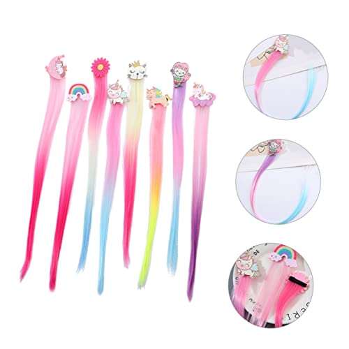 Lot de 4 pinces à cheveux de filles extensions pour cadeaux d'anniversaire - 5