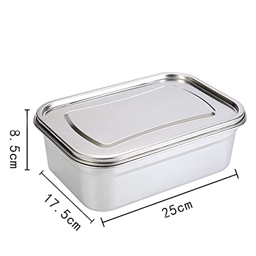 Lunc Boxes Scatola Airtigt Fres-Keeping in Acciaio Inossidabile, per la Famiglia, Adatta alla Borsa e allo Zaino Lunc