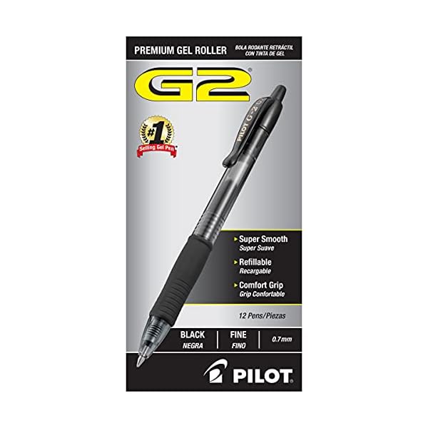 Pilot Pen G2 Premium Gel Roller Pen 7 mm Offene Lager schwarz, Acryl, Mehrfarbig
