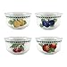 Villeroy & Boch French Garden Modern Fruits Set da 4 Ciotole, 750 milliliters, Porcellana, Bianco/Multicolore