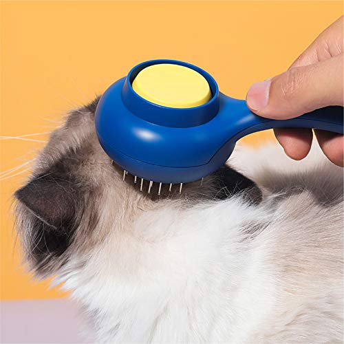 Cat Brush for Shedding,Self Cleaning Slicker Short Hair Dog Brush,Pet Grooming Massages Comb,Comb Teeth Can Shrink,Long and Short Haired for Cats Deshedding Brush Dog Grooming Brush Cat Hair Comb