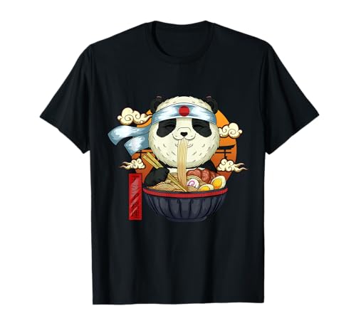 Kawaii Ramen Panda japonais Noodle Anime Panda ramen T-Shirt