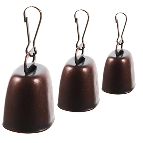 Levemolo Dog Bells for Pet Tracking 3 Pack Metal Bells Pet Collar Ornaments Anti-Lost for Camping Hiking Vintage Style