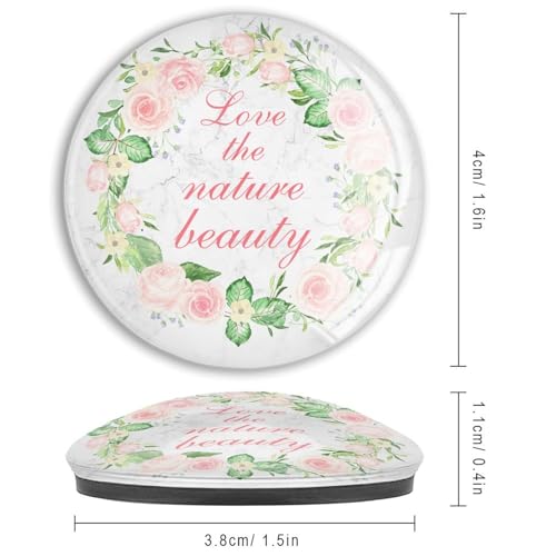 Aimants de réfrigérateur en verre lot de 4 pour tableau blanc et cuisine - 4