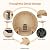 SunSwell Outdoor Traditional Sauna, 4-6 Person Wooden Sauna, Steam Wet Wood Sauna with 220V with 6KW Heater, Sauna Stone, Thermometer