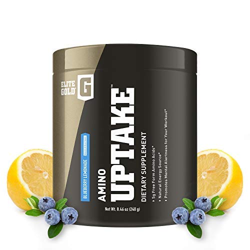 Complete Nutrition Elite Gold Amino Uptake, Blueberry Lemonade, Amino Acid Supplement, Increase Energy, Support Muscle Recovery, Beta Alanine, L Citrulline, 8.46 oz Tub (30 Servings)