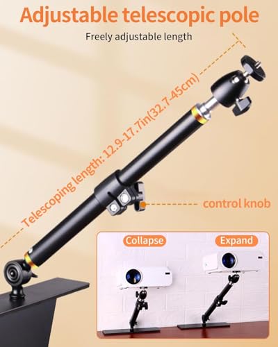Soporte para proyector ajustable que elimina los trípodes en el suelo 2