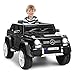 Kinder Musik Jeep - ,2,4Ghz Fernsteuerung, Elektro Auto für Kinder ab 3-8 Jahre (Schwarz)