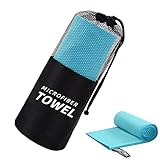 Ziennhu - Toalla de deporte, toalla de microfibra para deporte, toalla de secado rápido, toalla absorbente, portátil, toalla de playa, para deporte, gimnasio