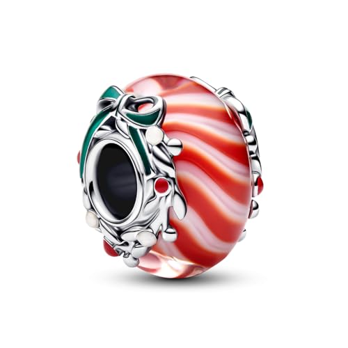Artiyoo Christmas Charm 925 Sterling Silver Charms Fit Women Bracelet And Necklaces Bead Pendant Jewelry Gifts For Family Friends (Christmas Glass Charm M1832)