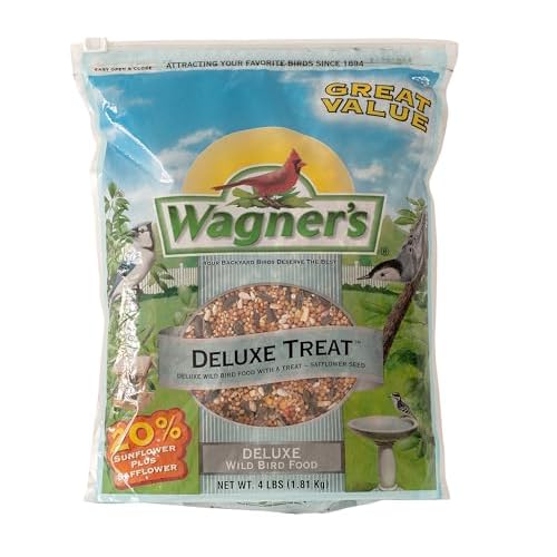 Wagner’s 62067 Deluxe Treat Blend Wild Bird Food, 4 Pound (Pack of 1)