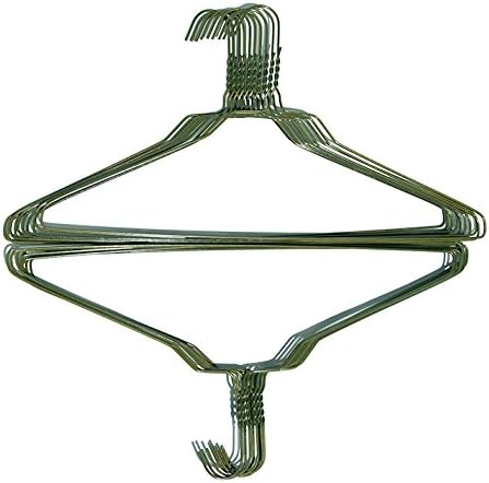 25 Green/Gold Blend Wire Heavy-duty 18" Clothes, Coat, Jacket Hangers, 11.5 Gauge Plus Limited Time Bonus of 5 Extra Free Hangers