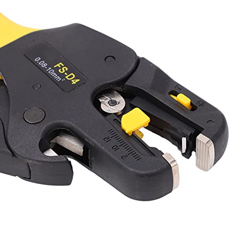 FS D4 Pince à Dénuder Automatique, Plage 0,08-10 mm², Pour Fils Multibrins et Monobrins, Longueur de Dénudage 0-15mm, Matériau ABS