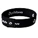 Phiten 2nd Gen Titanium Bracelet, Black, 6.75-Inch