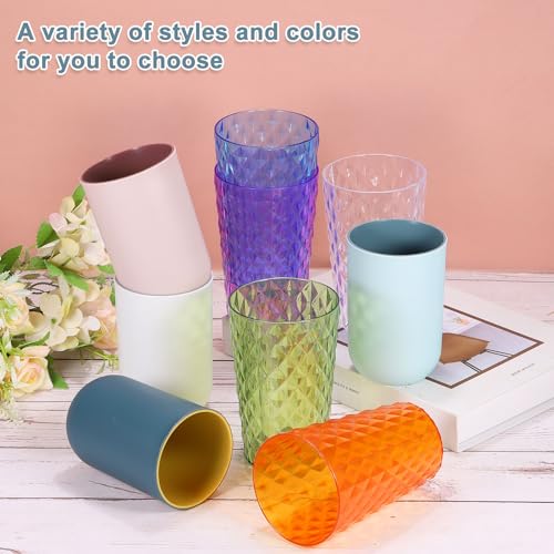 Gobelet en plastique transparent réutilisable violet uxcell pour lait et café