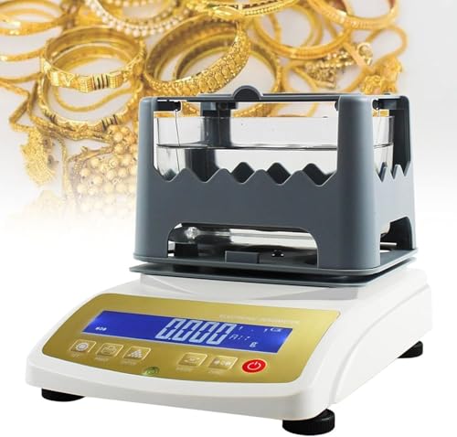 Digital Gold Purity Tester, Accurate Electronic Analyzer for Gold Content Density Authenticity, Precious Metal Testing Machine, 120K Capacity