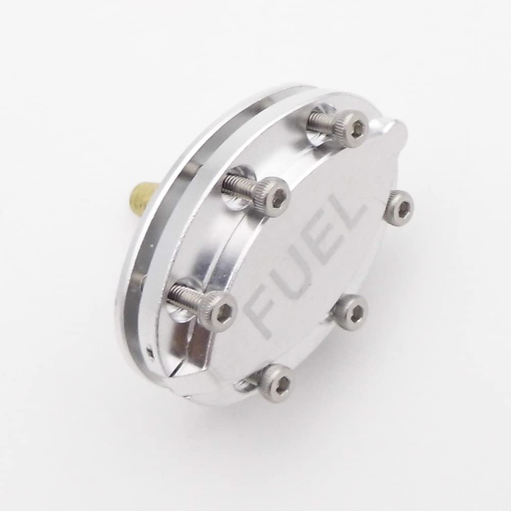 Spielzeugzubehör Aluminium-Kraftstofffüllfüller Fual Pickup Nippel Kraftstoffdüse Tankdeckel Deckel Kompatibel mit RC Gasline Nitro Boot Marine Flugzeug