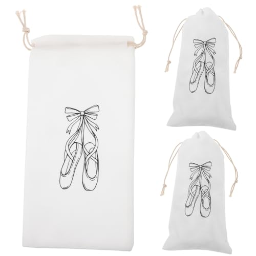 Generico 3 Pz Borsa per Scarpe da Danza Sacchetti in Stoffa con Coulisse