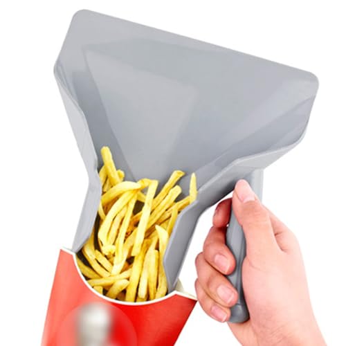 TCPENG® French Fry Scoop, French Fry Bagger Scoop, Popcorn Scoop for Popcorn Machine, Commercial Fry Bagger Scooper, Food French Fries Shovel Fry Scoop - Thumbnail 4
