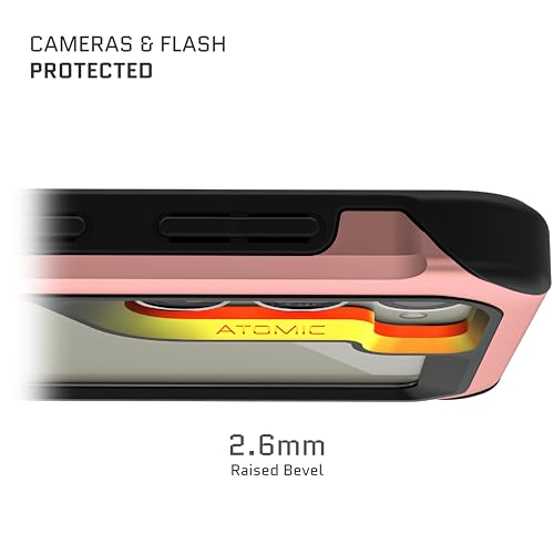 Coque transparente Galaxy S23 avec pare-chocs aluminium rose robuste - 3