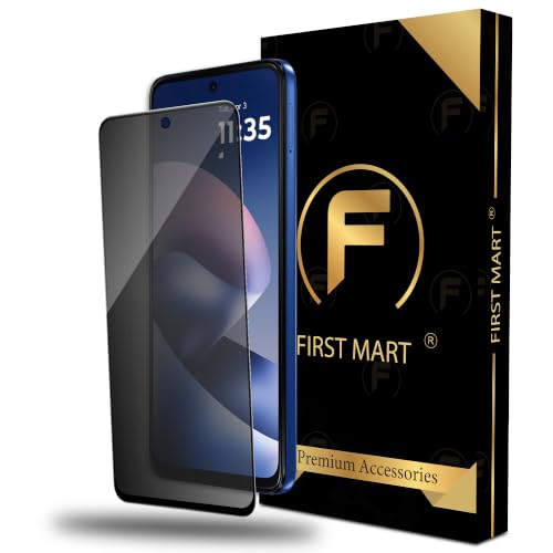 Image of FIRST MART Privacy Tempered Glass for Motorola G37 Power | Anti-Spy Screen Protector, Edge-to-Edge 9H Scratch Protection, Case-Friendly, Bubble-Free | Pack of 1