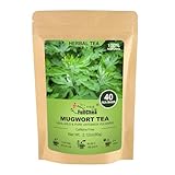 FullChea - Mugwort Tea Bag 40 Teabags, 1.5g/bag - 100% Pure Mugwort leaves Herbal Tea - Rich In Antioxidants