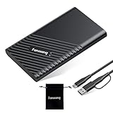 fanxiang 1TB External SSD, Portable Solid State External Hard Drive USB 3.2 Gen2x2, Up to 2000MB/s, USB-C External Storage for iPhone 15/Pro, PC, Laptop, Creators,Gaming Console - PS2000W