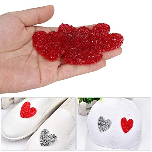 Sheens 10 Pezzi Applique a Forma di Cuore con