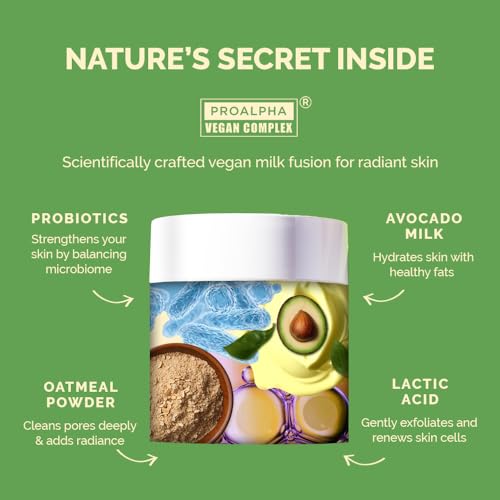 Image of TAUPE Detox Face Mask with Vitamin C for Oily & Combination Skin, Deep Cleanse Mask with Avocado Milk for Instant Hydration & Tan Removal, Removes Blackheads & Whiteheads, Derma Tested - 100g