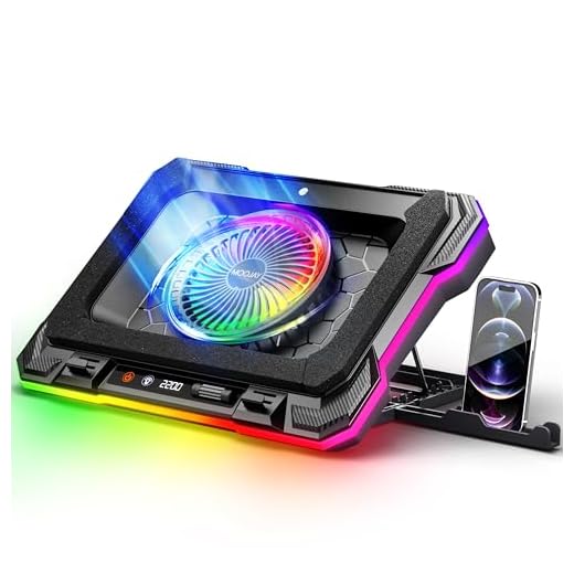 Enfriador turbo RGB para portátiles grandes