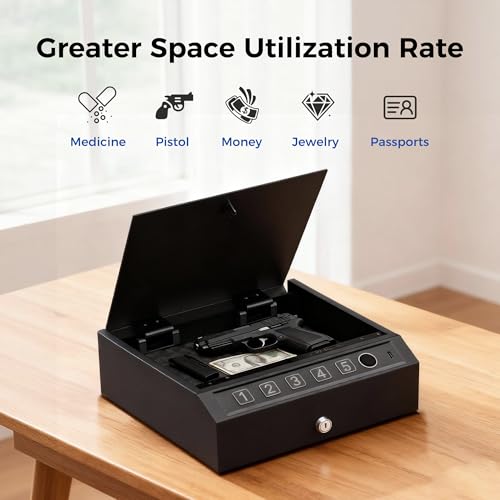 CTSAFEPRO Gun Safe Biometric Fingerprint Gun Safe for Handgun Pistol Safes - image 2