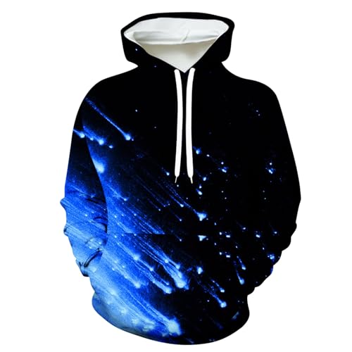 Muscularfit Hoodies for Men Graphic Funny Tie Dye Print Pullover Casual Stylish Long Sleeve Hooded Sweatshirts Loose Shirts