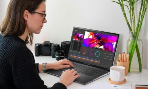 Image of Dell Precision 5690 Mobile Workstation 16 inch OLED Touch Laptop, Intel Core Ultra 7-165H, 32GB RAM, 2TB NVMe SSD, NVIDIA RTX ADA 5000 16GB, HDMI, USB-C, Wi-Fi 7, Windows 11 Pro, AI Copilot, Gray