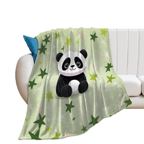 Couverture en flanelle motif étoile 130x150 cm jeté de canapé chaud