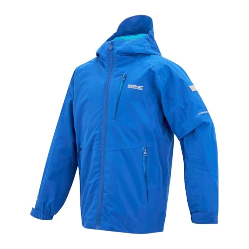 Chaqueta impermeable niños transpirable Regatta con capucha 7