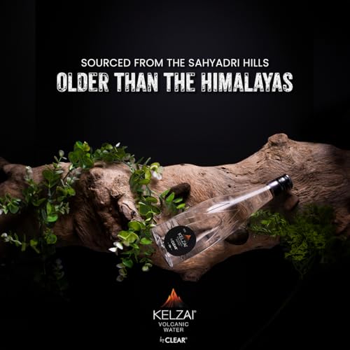 Image of Kelzai Volcanic Natural Mineral Still Water | Naturally Filtered and Rich in Minerals - 300 ml (Glass Bottle - Pack of 18)