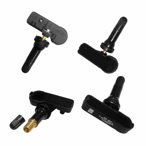 9L3Z-1A189-A TPMS Sensor Tire Pressure Sensor Set of 4 Compatible with Ford F150 F250 F350 Escape Explorer Mustang Edge Fusion Lincoln MKT MKC MKS 9L3Z1A189A,CM5T1A150AA,DE8T1A180AA TPMS-12 315 MHz