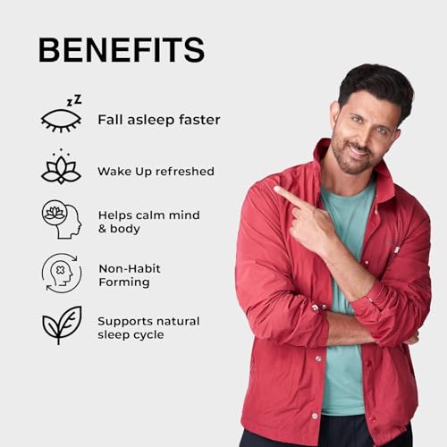 Image of OYB Melatonin 10mg Sleep Supplement | Plant-Based Melatonin Capsules for Deep Sleep & Restful Nights | Supports Healthy Sleep Cycle, Relaxation & Better Sleep for Men & Women | 30 Capsules