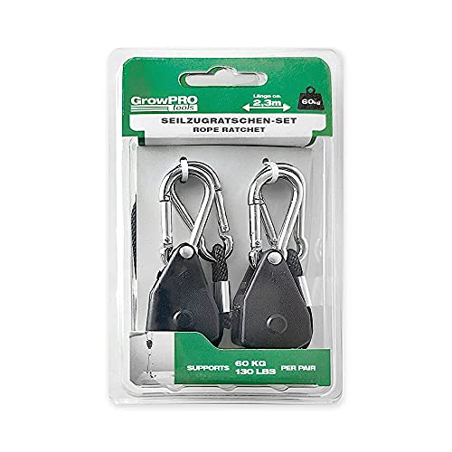Sistema para colgar, 2 poleas con freno para reflectores, de Neptune Hydroponics (68 kg)